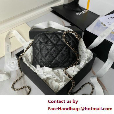 Chanel Grained Calfskin  &  Gold-Tone Metal Clutch with Chain Bag AP4000 Black 2025